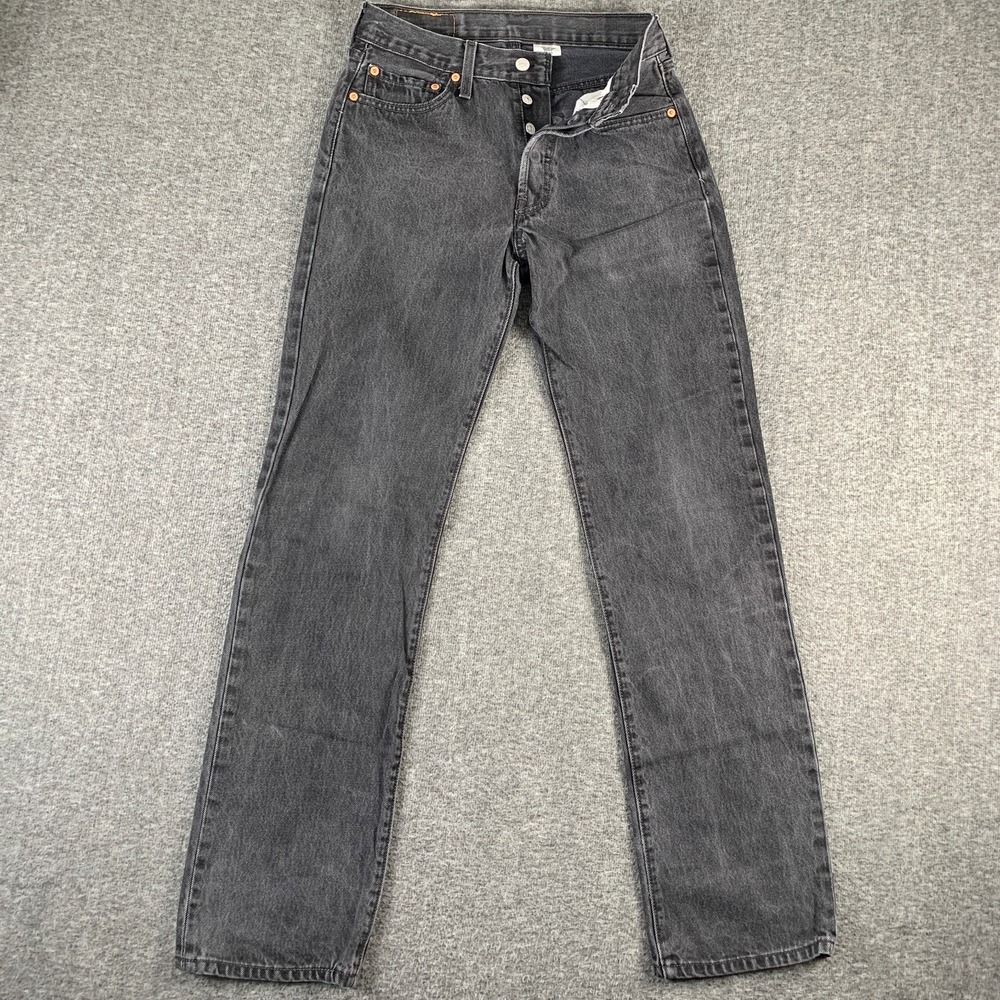 Vintage Levis 501 Jeans Men 29x33 Gray Faded Y2K Grunge Button Fly